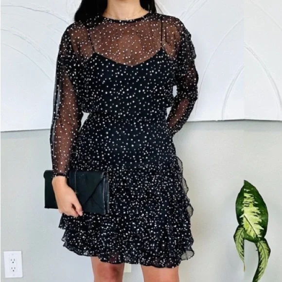 betsy and adam short black dress Betsy & Adam Women's Long Off-the-Shoulder Dress - Black